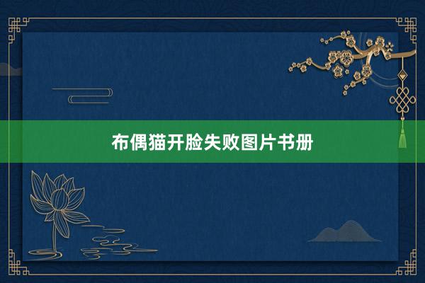 布偶猫开脸失败图片书册